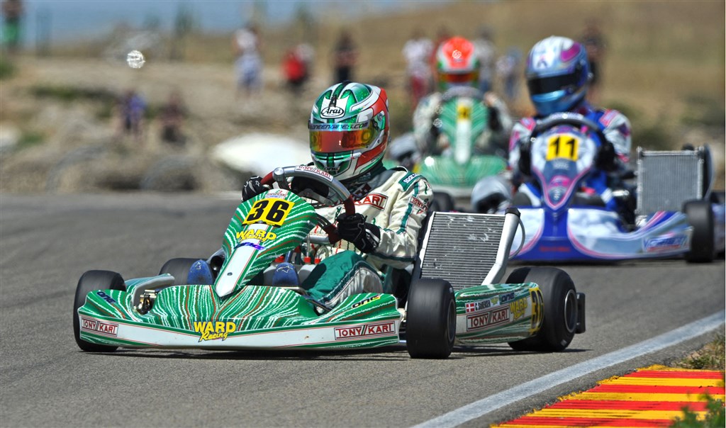 Christian Sørensen er klar til konkurrence-race på de europæiske kartingbaner
(Foto: KSP / CIK-FIA)